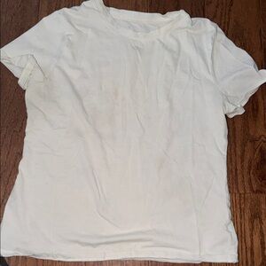 a new day Cream Short Sleeve Tee